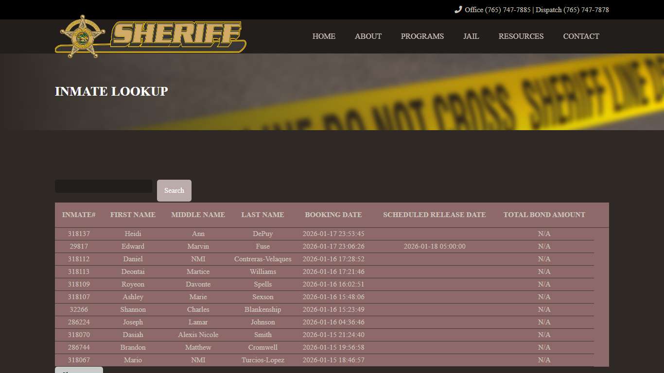 Inmate Lookup - Delaware County Sheriff